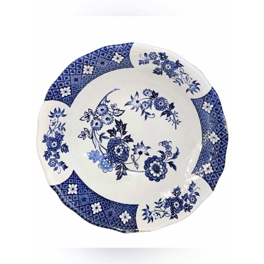 Royal Staffordshire Cathay Ironstone Blue White Serving Bowl J&G Meakin England